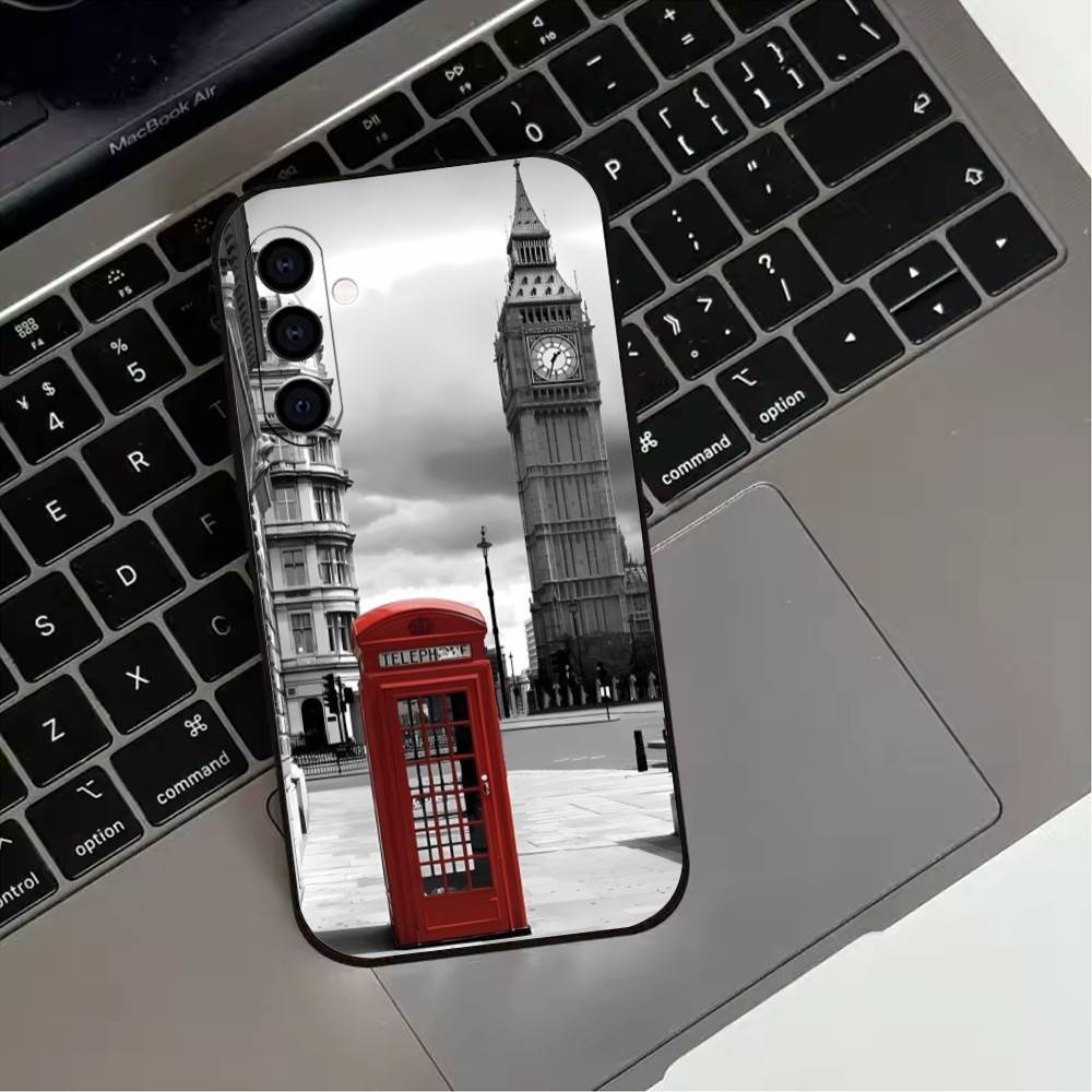 N-New Y-York C-City Photo Phone Case For Samsung Galaxy A73,A72,A71,A70,A53,A52,A51,Soft Silicone Black Cover