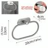Stainless Steel Towel Ring Holder Self Adhesive No Drill Wall Mounted Bathroom Rack for Hand Towel Storage Towel Holder Bathroom