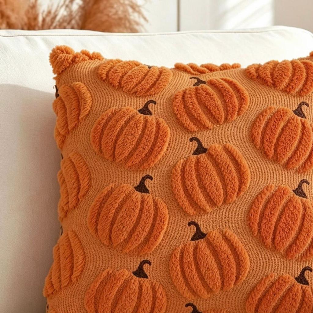 Halloween Pumpkin Pillow Cover Creative Holiday Decor Cushion Case for Couch Sofa Throw Pillow Case No Insert