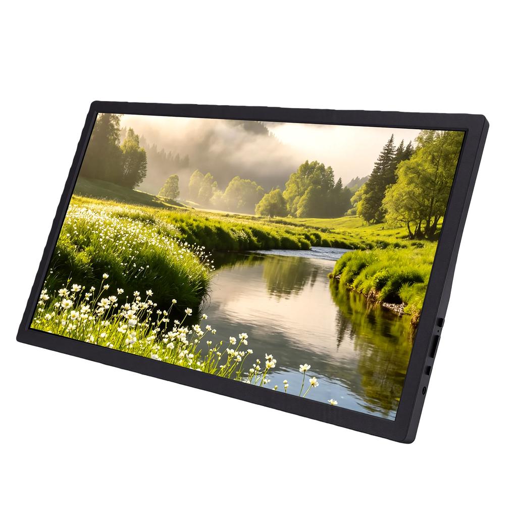 15,6 Zoll tragbarer Monitor mit Lautsprechern, verstellbarem Ständer, VESA-montierbar, zweiter externer Monitor