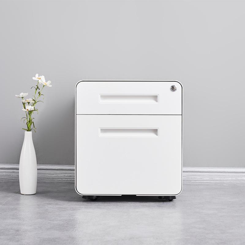 Mobile Metal Filing Cabinet with Lock - Under Desk Office Storage Drawer