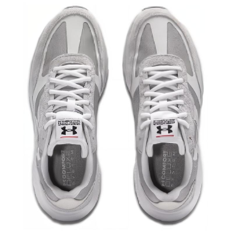 Under Armour Pantofi sport casual versatili cu talpă joasă pentru bărbați, gri-alb, 3028612-102
