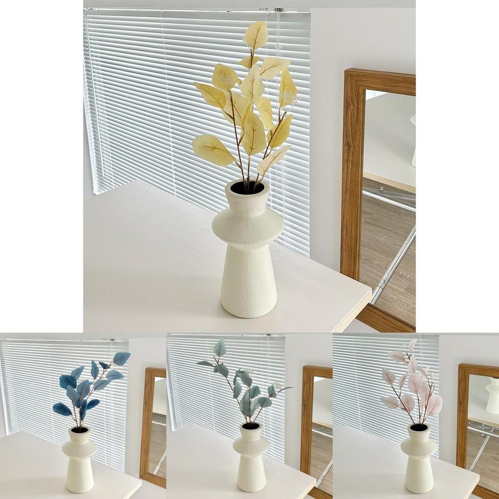 Eukalyptusblätter Künstliche Blumen mit texturierten Details für Wohnstyling Büro