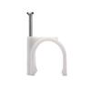 100Pcs Fixed Clips Round Nail Clips Easy Installation High-Strength Metal Steel Nails U-Shaped