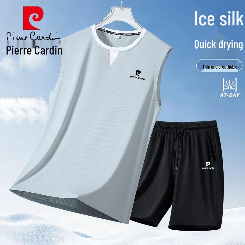 Pierre Cardin Men s Summer Ice-Feel Sports Set 5XL