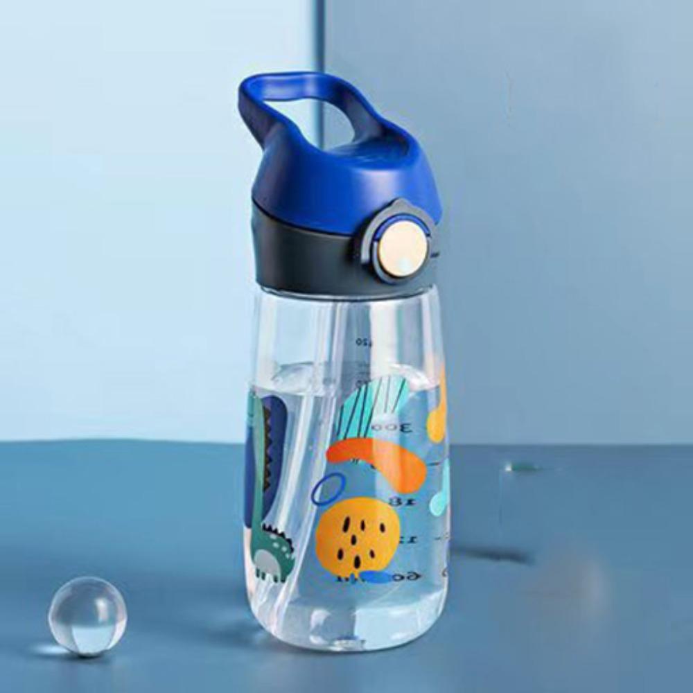 High-capacity Safe Straw Cup With Straw Drinking Cup Cute 500ML Water Bottles  Girl