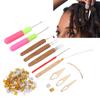Dreadlocks Tool Set Dreadlocks Braid Rings Hair Extension Crochet Hook Hair Decoration Accessories