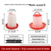 Automatic Chicken Feeder & Drinker Set: Feed Bucket & Trough for Chicks
