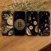 Funda de Teléfono B-Bitcoin Para Samsung S25,S24,S21,S22,S23,S30,Ultra,S20,Plus,Fe,Lite,Note,10,Funda Negra