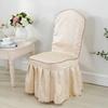 Printed Chair Cover Elastic Spandex Universal Wedding Chair Cover Hotel Catering Party Specific Skirt Style Cushion Anti Slip Protective Covers