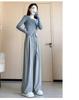 Petite High-Waisted Wide-Leg Glutinous Rice Pants - Women's Slimming Straight-Leg Spring/Autumn Floor-Length Pants