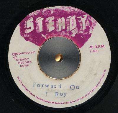 7inch Record I-ROY - Forward On NONE Steady 1975 Jamaica Reggae, Ska & Dub Used