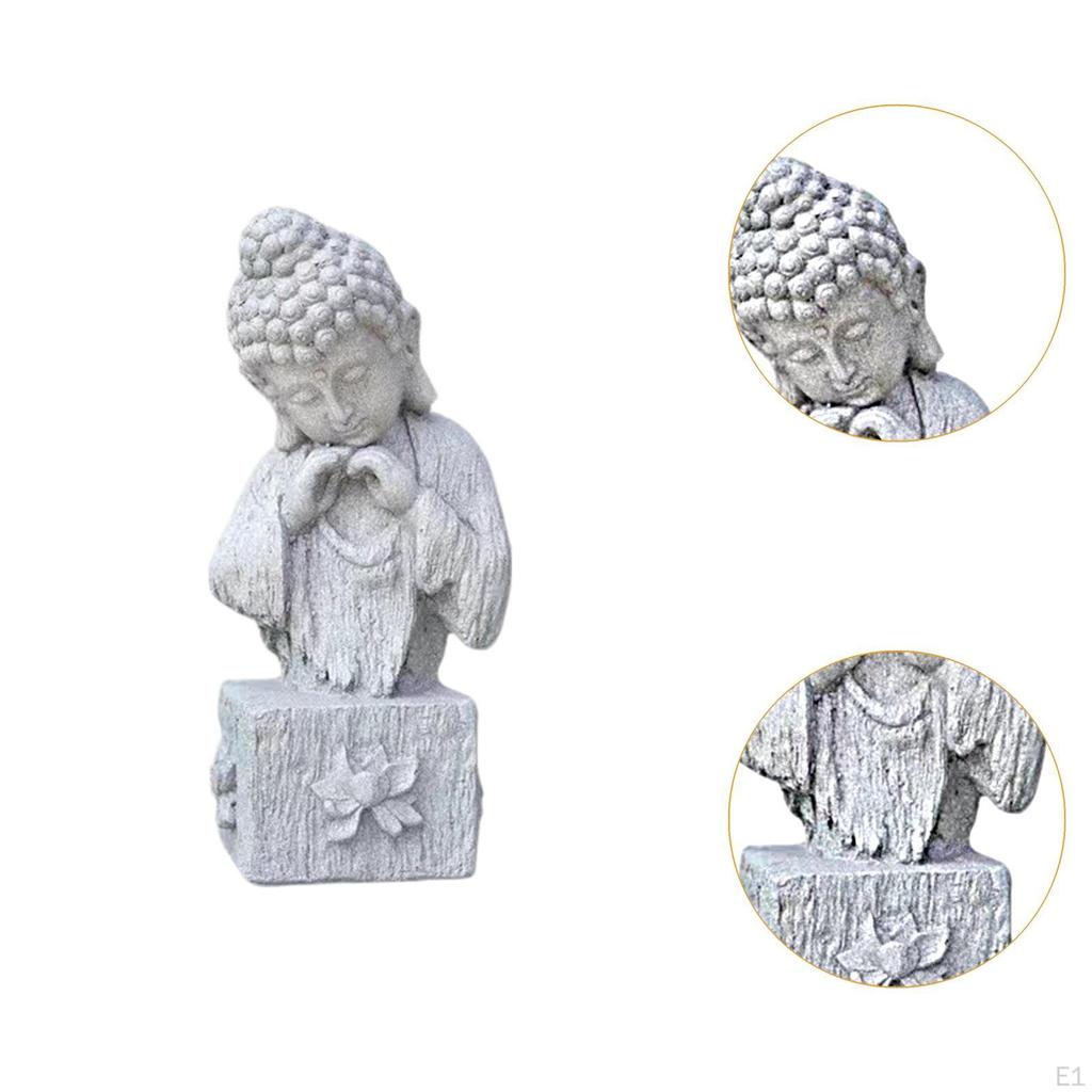 Zen Buddha Statue Sculpture Decorative Art Crafts Figurine Tabletop Ornament for Desk