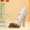 Sparkling Shoe Shape Jewelry Holder Stand with Multiple Storage Compartments Suitable for Earrings Rings and Necklaces