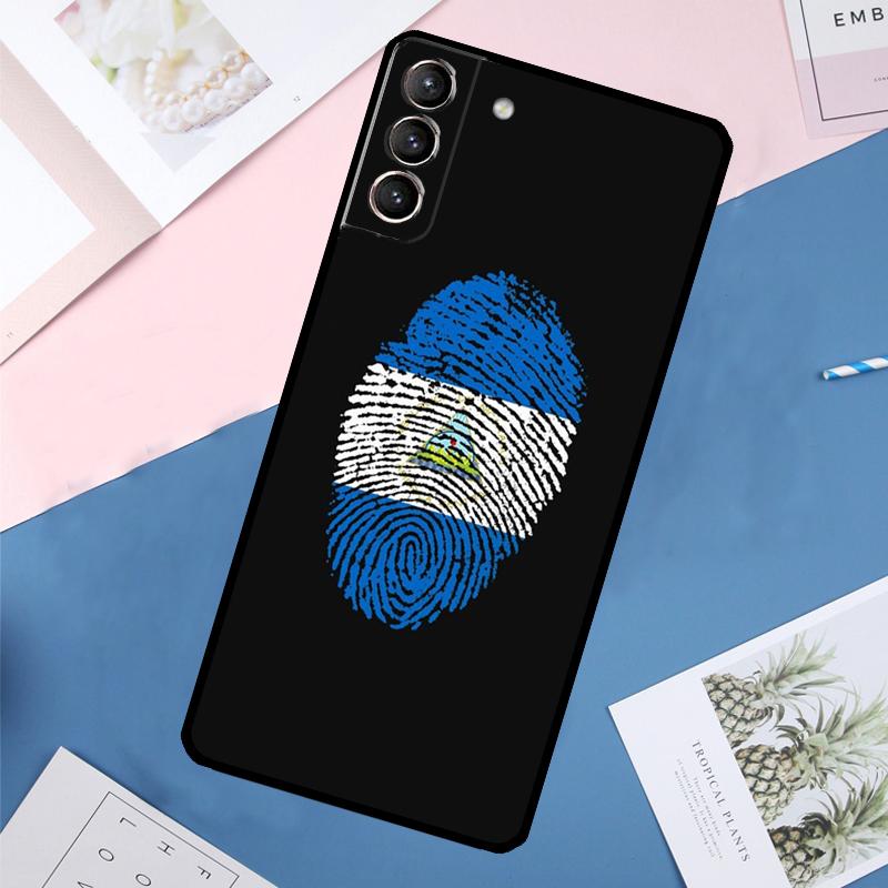 Nicaragua Flag Case For Samsung Galaxy S25 Ultra S24 S23 S22 S21 Ultra S9 S10 Plus S23 FE S25 FE Back Cover