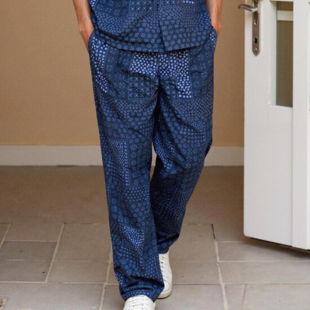 Sunday Lounge Men Paisley Short Sleeve Pajama Set Smmeast0109 Id