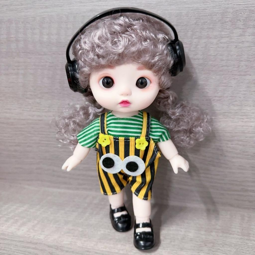 Cute 22cm Princess Girl Children's Set Toy Expression Doll Birthday Gift Dress Up Clothes