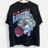 New York Rangers 1994 Magic Johnson T-Shirt Vintage Single Stitch Größe L Schwarz Unisex T-Shirt