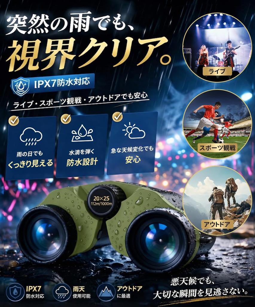 20x Magnification Image Opera Glasses FMC Suitable for for Live Sports and Wild Bird Observation [New Release/New Model] Binoculars, Stabilized, BAK4,