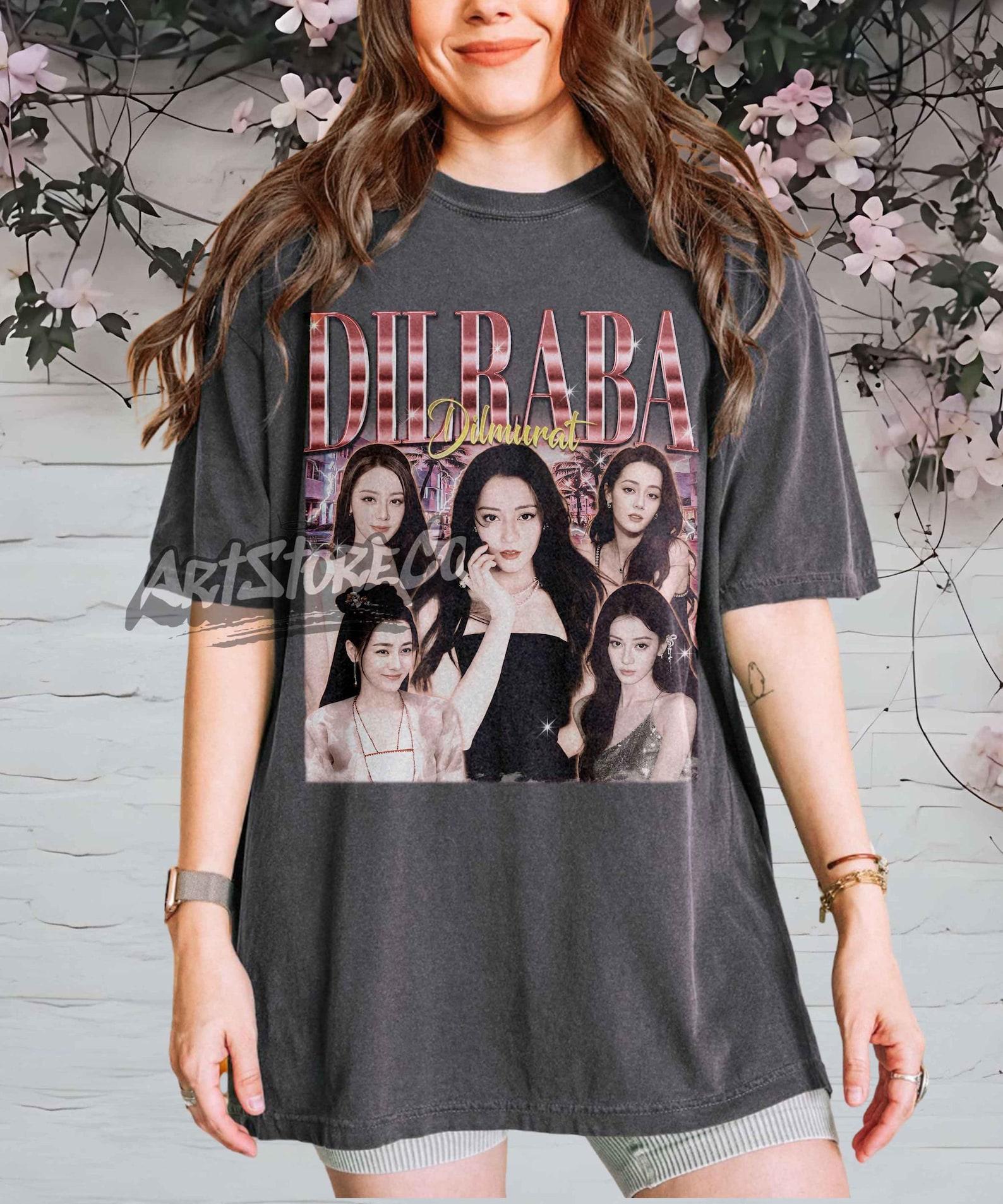 Dilraba Dilmurat Retro Graphic Tee, Vintage Style Unisex Apparel 2XL