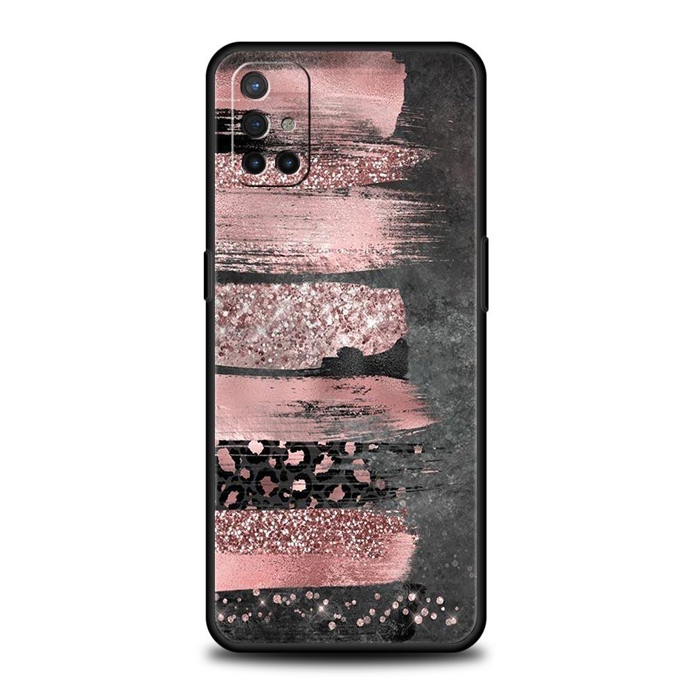 Gold Pink Rose Glitter Hearts Phone Case For OnePlus 15 13 12 11 10 Pro 13T 13R 12R 9 8T 8 7 7T 9R Nord 2T CE 2 3 4 5G Cover