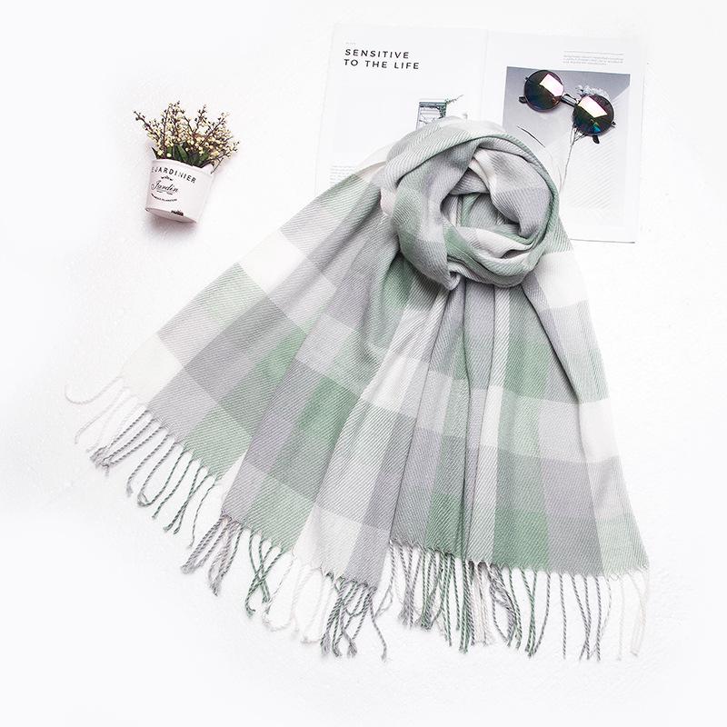 

Плед Жіночий Осінньо-Зимовий Теплий Імітація Кашеміру Шаль - Універсальний Довгий Потовщений Шарф 200CM