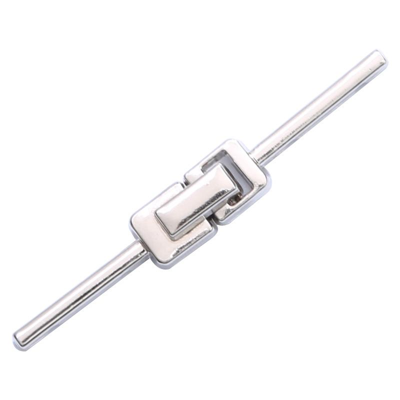 Disc Buckle One-Word Buckle, Retro Chinese Style Tang Suit Hanfu Zhongshan Suit Metal Pair Buckle Chinese Button