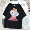 Women's T-shirt E-girl Guitar Print Short Sleeve Streetwear Tops Kawaii Clothes Harajuku Short Sleeve Women Oversized T-shirt