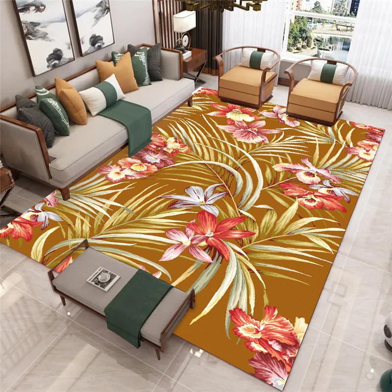 Teppich im nordischen Stil Schmutzabweisend Rutschfest Couchtisch Großflächig Wasserabsorbierend Wohnzimmerteppich Haushaltsteppich