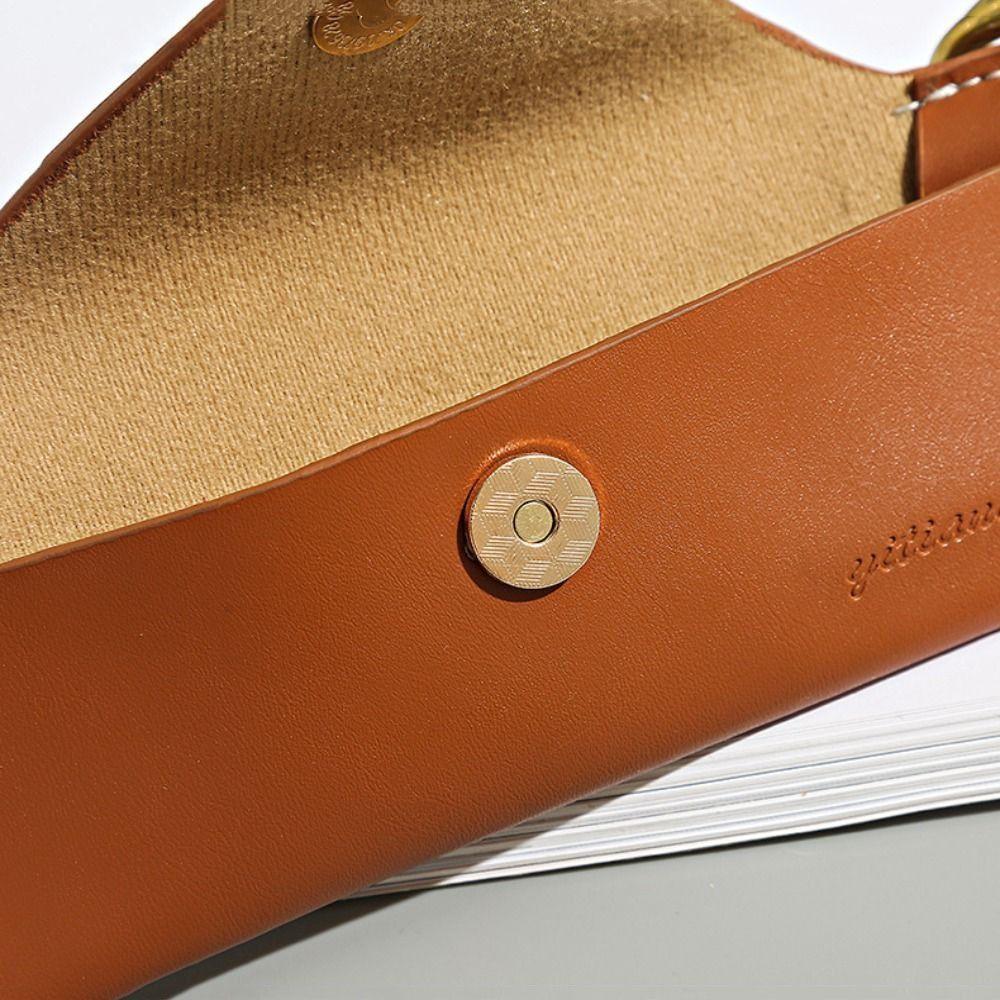 PU Leather Sunglass Organizer Hanging Neck Sunglasses Bag Eyeglasses Holder  Men