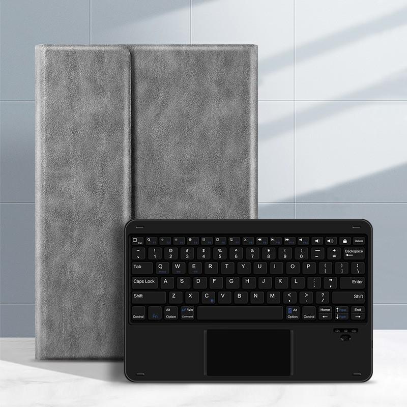 Bluetooth Keyboard Case MateBook E 12.6 Inch DRC-W58 Slim Protective Cover With Stand Business Style Blue Gray