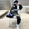 Boys' Suits Spring and Autumn Clothes Western Style Boys Handsome Big Children's Sweaters Children's Two-piece Sportswear