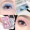 Small Pink Frame Nine-Color Eyeshadow Palette Earthy Pink Blue Pearlescent Matte Student Blush Pure Desire Eyeshadow