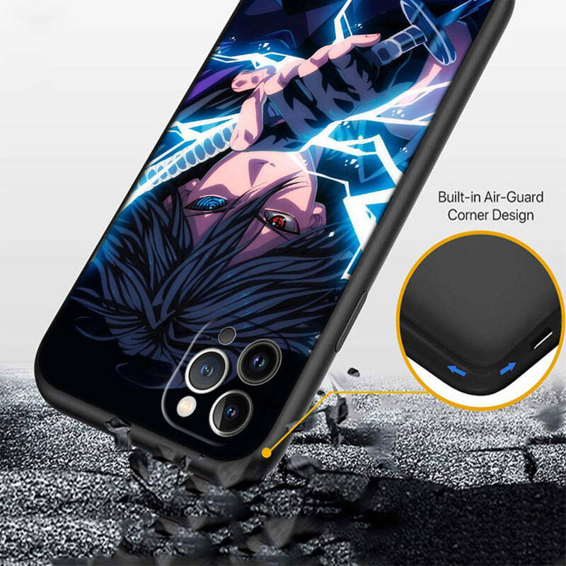 MH105 Naruto Uchiha Sasuke Phone Shell Case for iPhone 7 8 11 12 13 14 15 16 17 16E XS Pro Max XR X SE Air