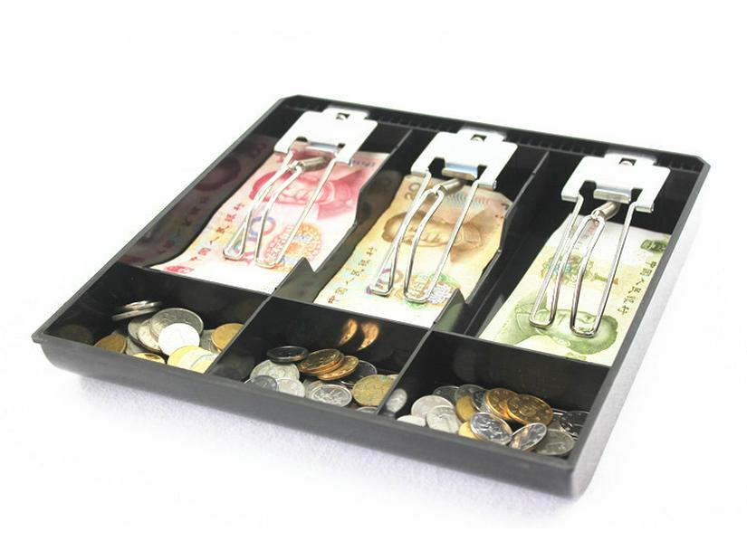 Three-Speed Cash Register Drawer with Money Collection Tray