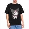 Kuromi T Shirt Casual Fashion Versatile Streetwear Men Women Lovely Short Sleeve Cartoon Amusing Cotton Harajuku Unisex Tops