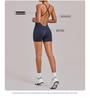 Nouveau Body de Sport Yoga Européen et Américain: Combinaison une pièce à dos croisé, ajustée, pour le fitness et la course à pied