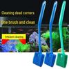 Long Handle Double-Sided Fish Tank Brush for No Dead Corner Algae Removal