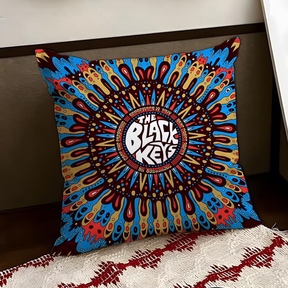 The Black Keys Band Cushion Cover Reversible Soft Durable Pillow Cover Home Car MultiScene Use for Daily Comfort