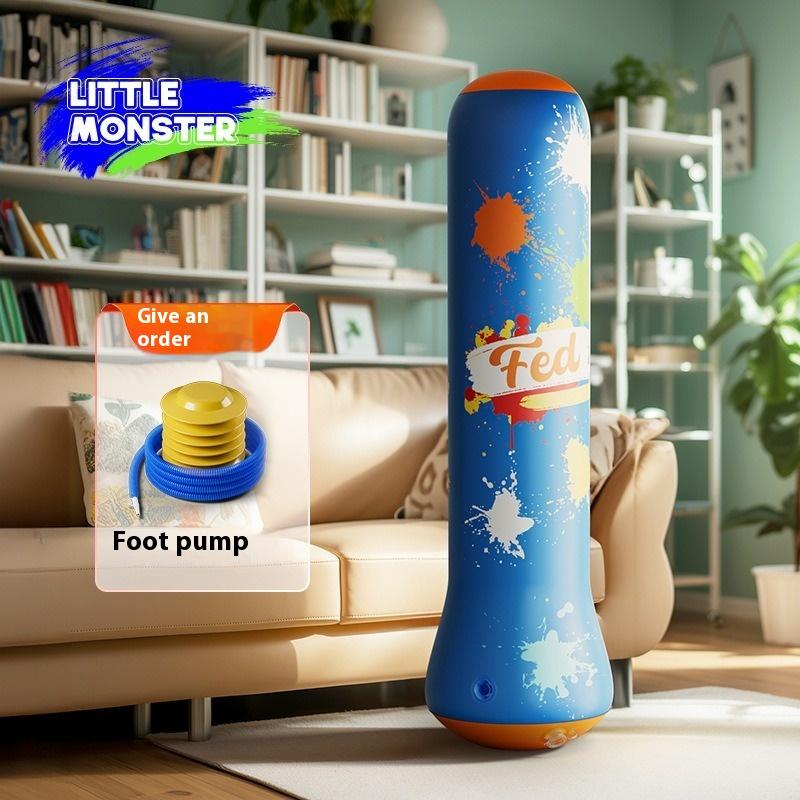 

Боксерские мешки Надувная игрушка Боксерские колонны Детские неваляшки Игрушка Боксерская мишень Бытовое оборудование для тренировок Санда Тхэквондо 120cm синий