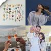 40Pcs Alloy Wine Glass Markers Colorful Christmas Drink Markers Charm Rings  Wine Tasting Party