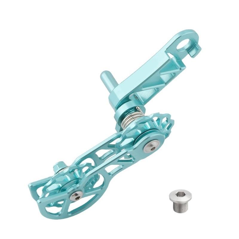 Single Speed Mountain Bike Chain Tensioner 11T Guide Roller Cycling Double Spring Chain Guide Bike Protectors Easy To Use