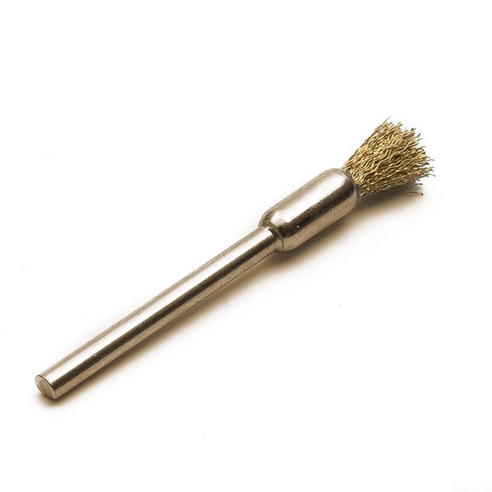 New 15Pcs Mini Wire Brush Brushes Brass Cup Wheel Rust Polishing Brush