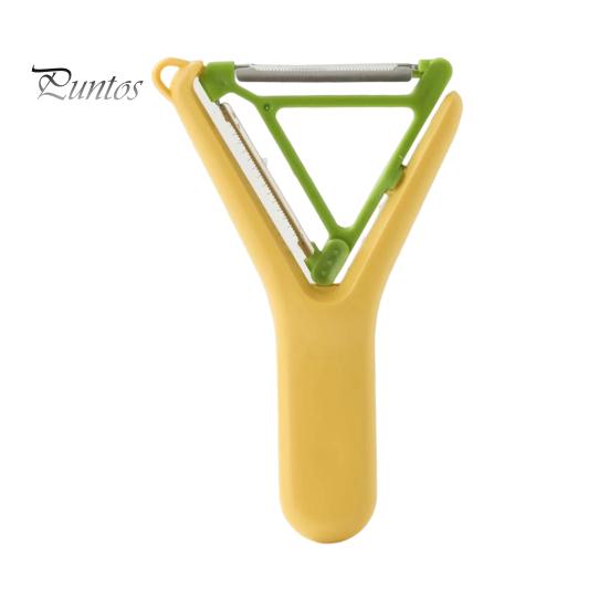 

2-в-1 кухонный нож из нержавеющей стали, терка, измельчитель, простой в использовании компактный инструмент для очистки овощей, фруктов, нарезки, кухонный гаджет жёлтый