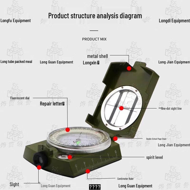 Fengdi High-Precision Outdoor Waterproof Compass