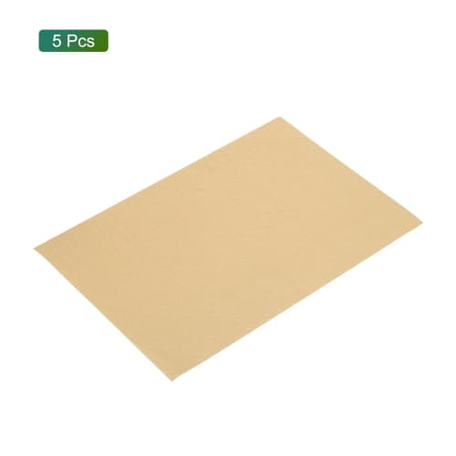 uxcell Dollhouse Flooring, 12" X 8", Silk Pattern Brown, Dollhouse Wallpaper and Flooring, Dollhouse Sand Table Model Accessories, Set of 5