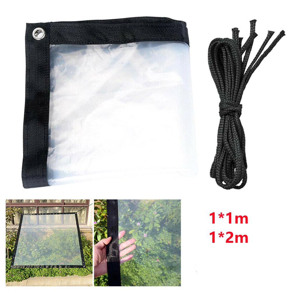 

Keep Warm Greenhouse Waterproof Cloth Eyelet Canopies Animal Plant Cover Sheet Heavy Tarpaulin 1m*1m