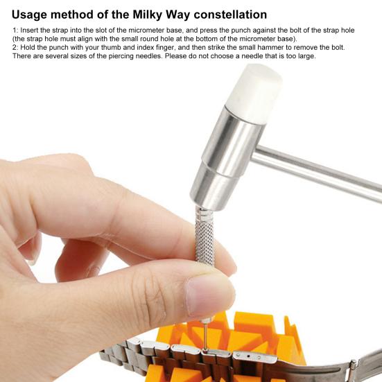 Watch Repair Tool Set Compact Design Universal Bracelet Watch Chain Easy to Use Pin Remover