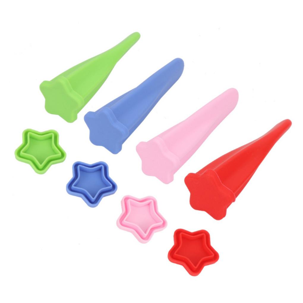 Ice Pop Mold Star Shape Tube Molds with Lids Leakproof Reusable Food Ice Cream Maker Fruit Mould Summer Kitchen Gadgets