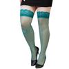 Colorful Thigh High Stockings with Lace Top for Women Lingerie Sheer Long Socks